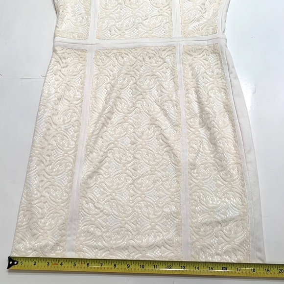 Just Fab Cream Paneled Dress - Picture 7 of 7